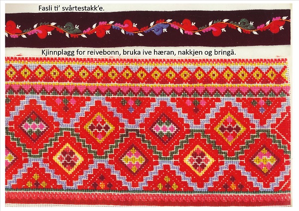 Detaljbilete av løyesaum